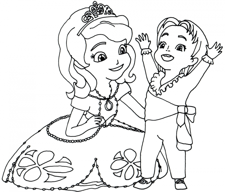 Baby James Sofia the First Coloring Page
