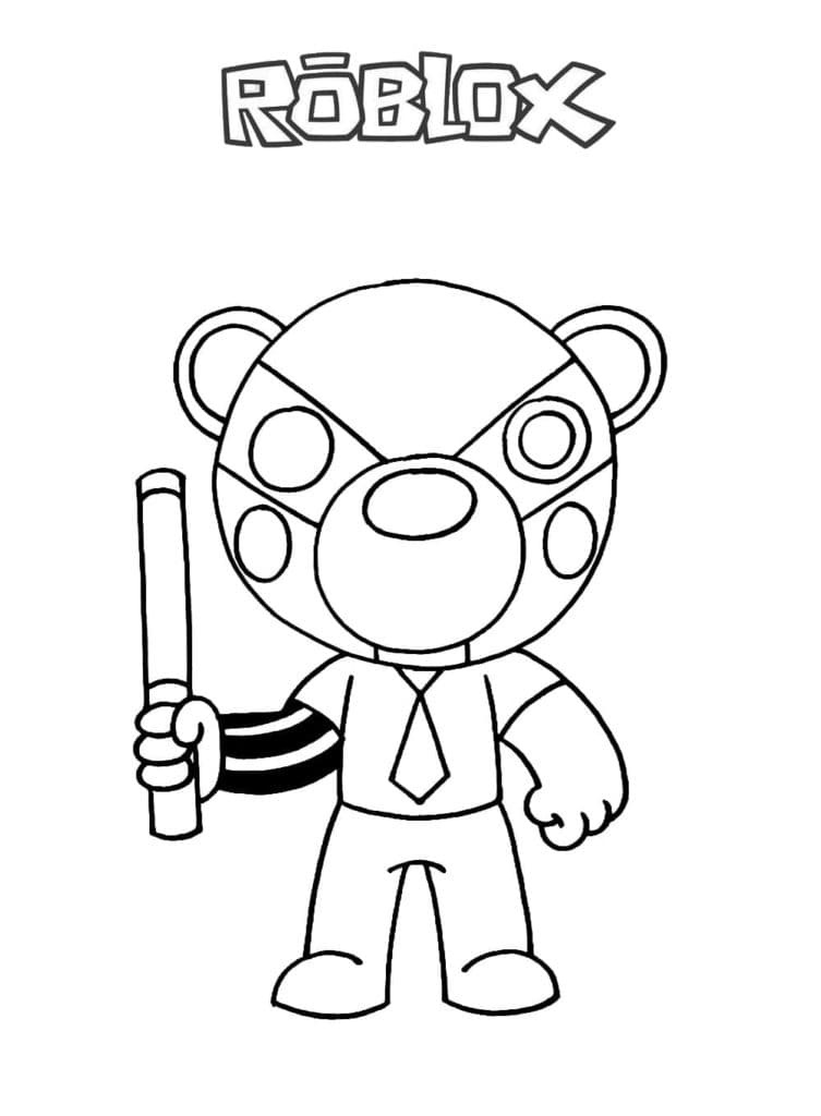 Badgy Image Coloring Page