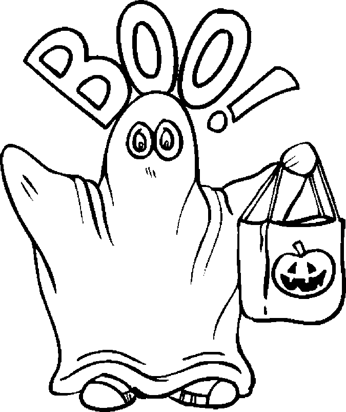 Best Halloween Image For Kids Coloring Page