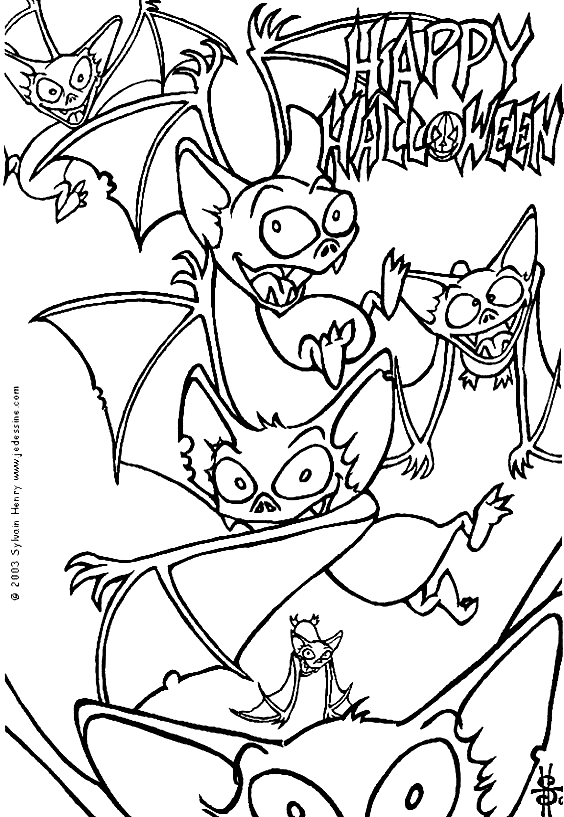 Best Vampire Bats And Dracula Coloring Page