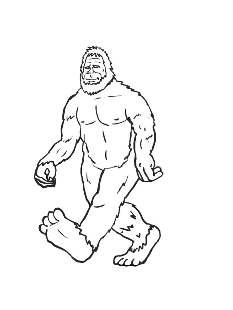 Bigfoot Drawing For Kids