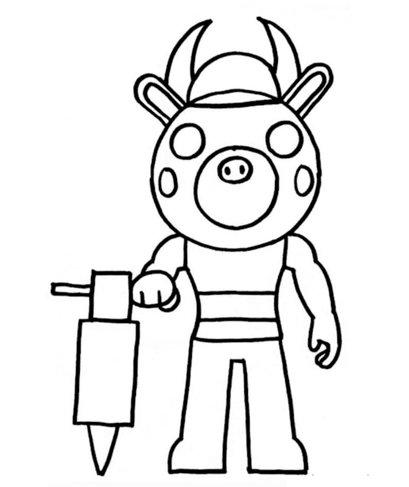 Billy Piggy Coloring Page