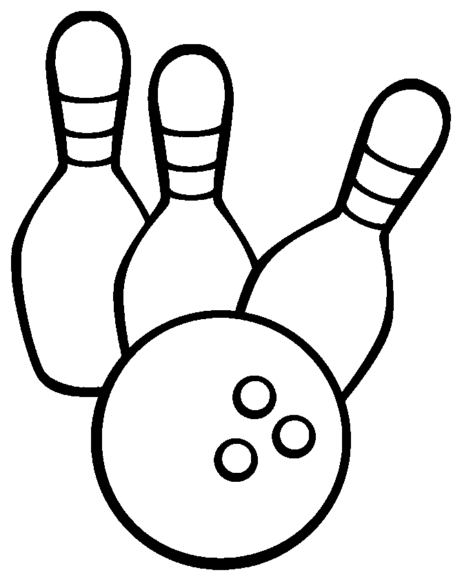 Bowling Ball Cool Coloring Page