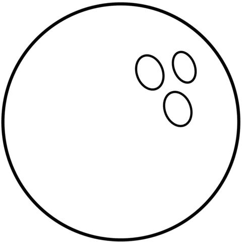 Bowling Ball Picture Coloring Page