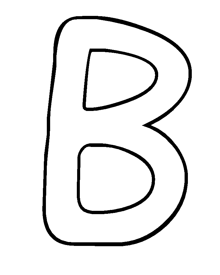 Bubble Letters B For Children