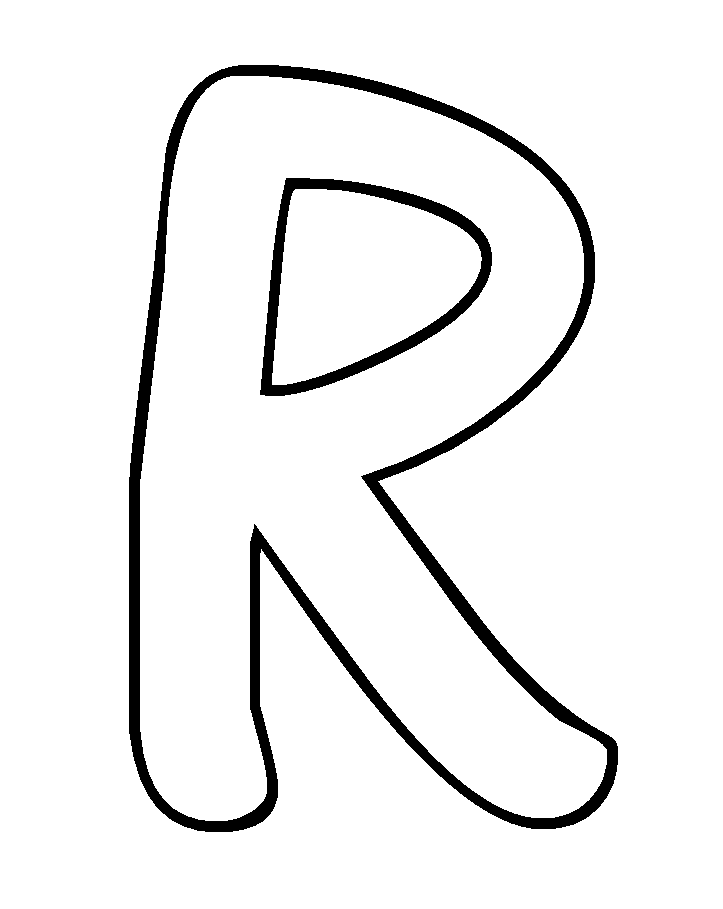 Bubble Letters R For Children