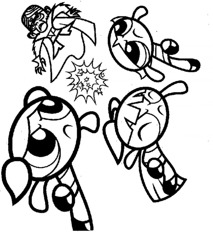 Bubbles Powerpuff Image Coloring Page
