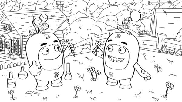 Bubbles Is Very Fond Coloring Page