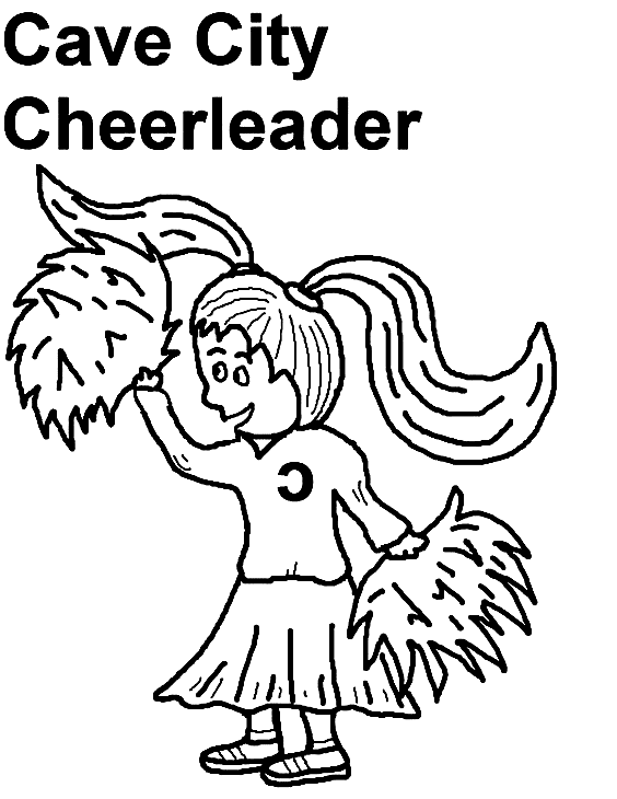 Cave City Caveman Cheerleader