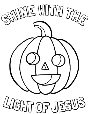 Christian Halloween Coloring Page Coloring Page