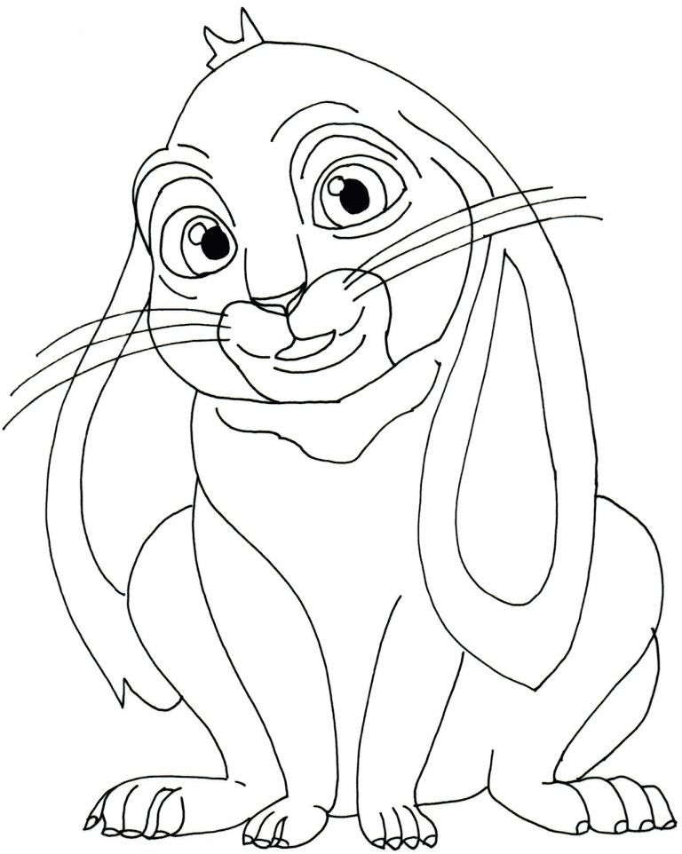Clover Sofia the First Coloring Page