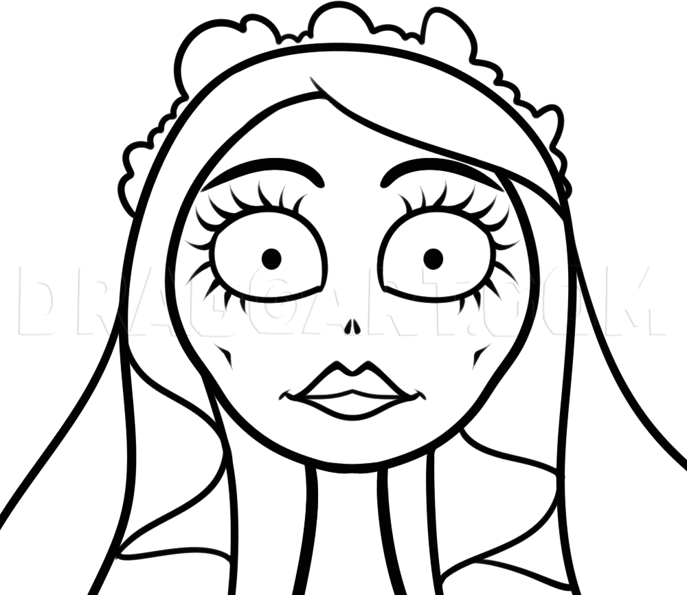 Corpse Bride Clip Art For Children Picture Coloring Page