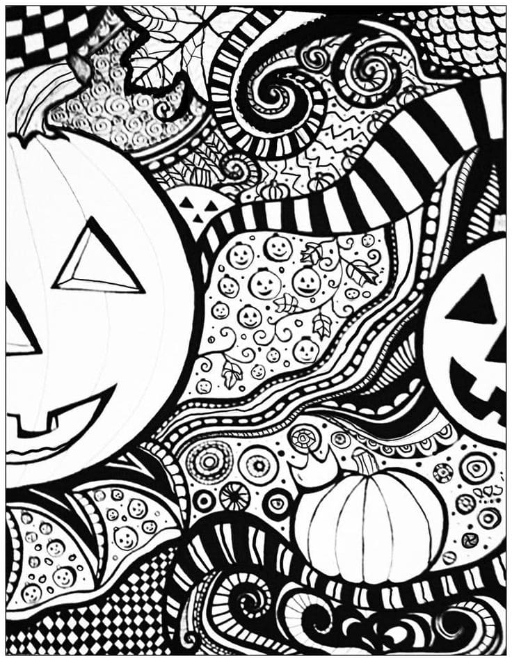 Design October Coloring Page