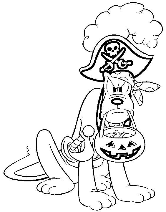 Disney Halloween For Children Coloring Page