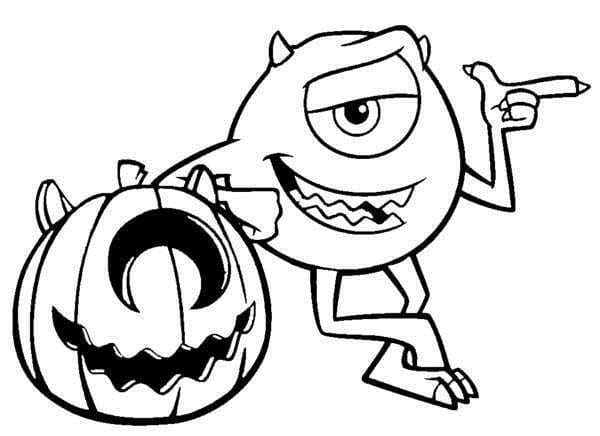 Disney Halloween Image For Children Coloring Page