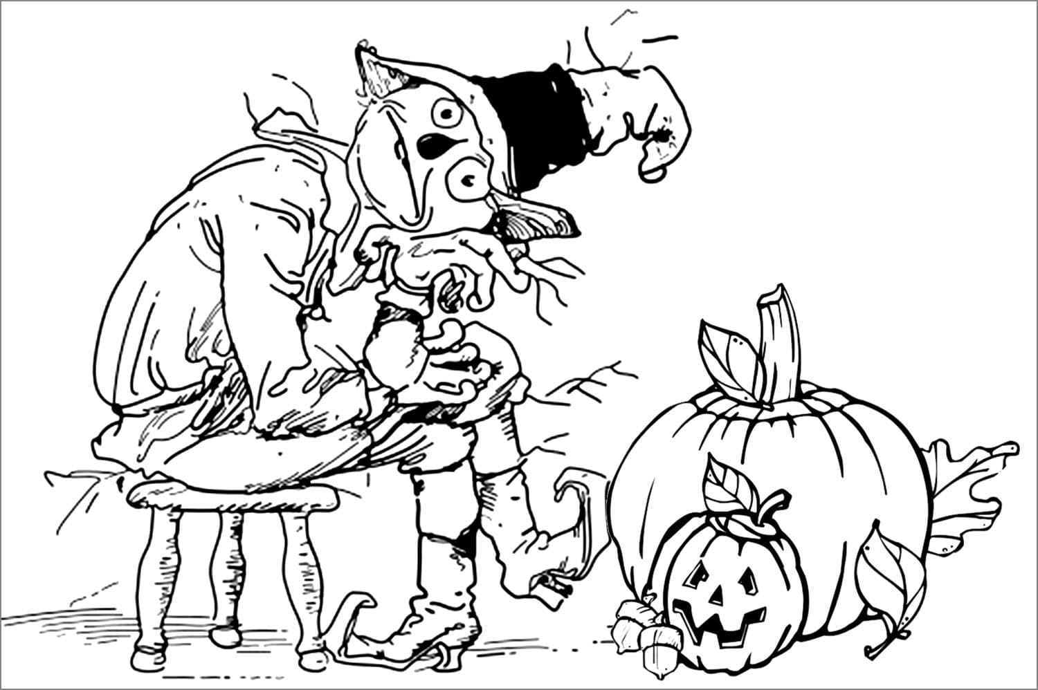 Disney Halloween Image For Kids Coloring Page