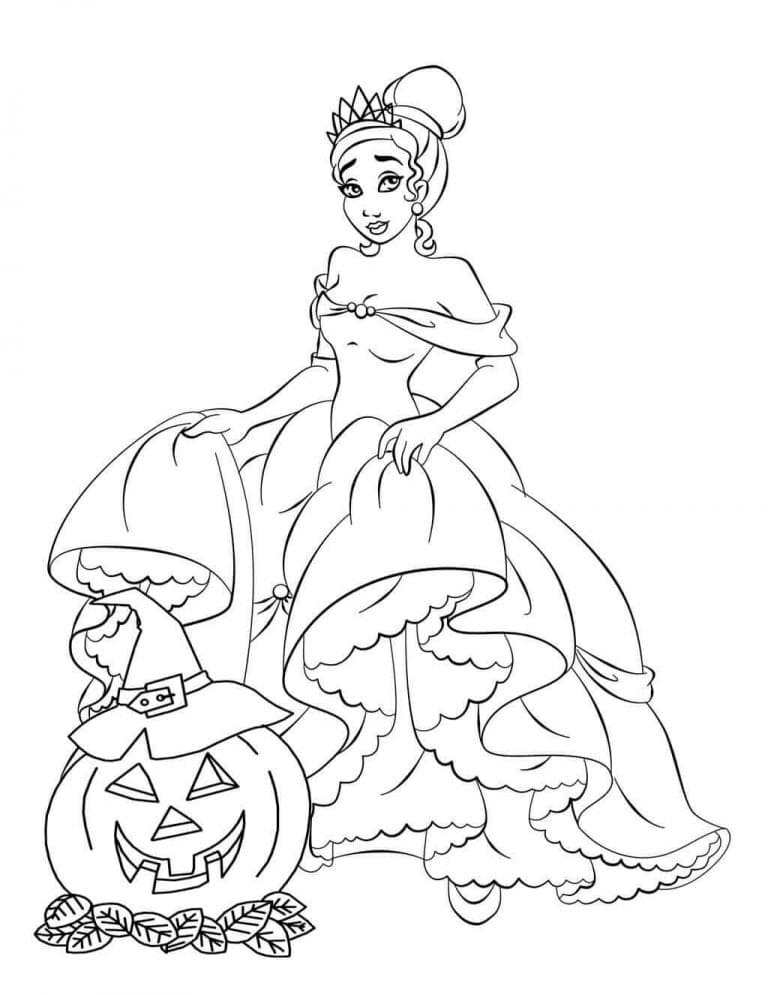 Disney Halloween Image Coloring Page