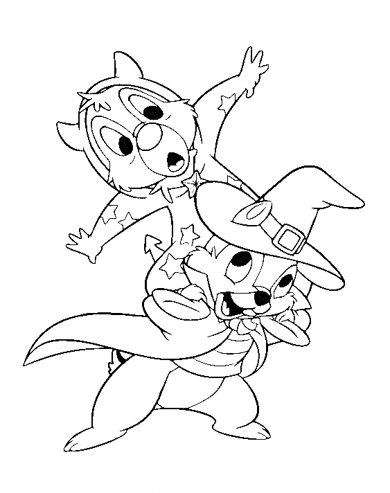 Disney Halloween Picture For Children Coloring Page