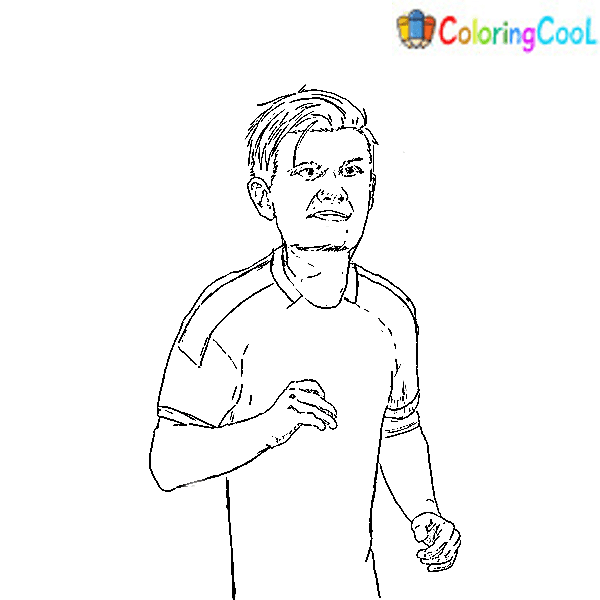 Erling Haaland Picture For Kids Coloring Page
