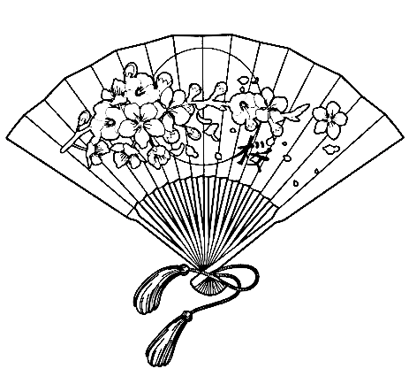 Fan Drawing For Children Image Coloring Page