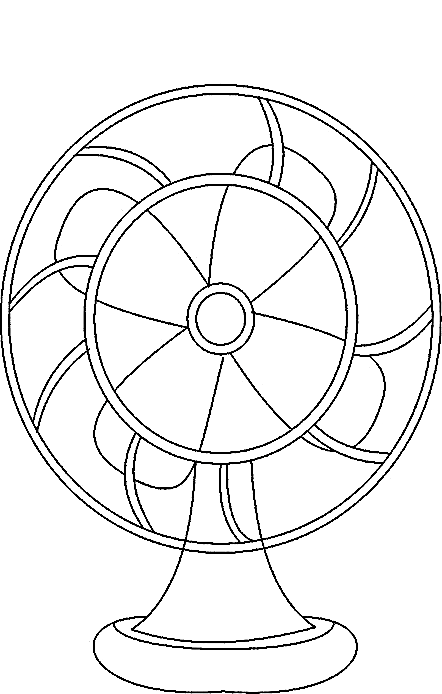 Fan Image For Children Coloring Page