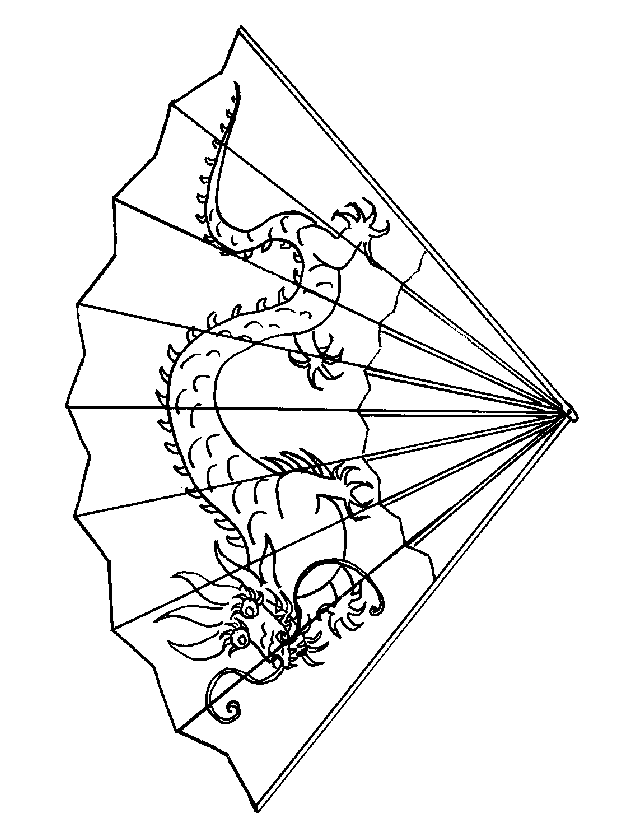 Fan Painting For Kids Coloring Page