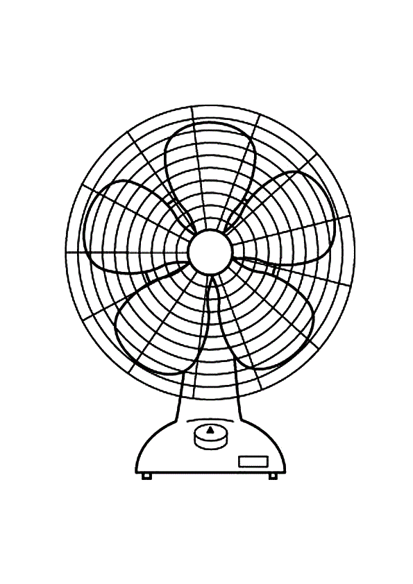 Fan Painting Coloring Page