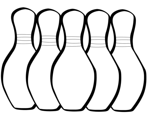 Five Bowling Pins