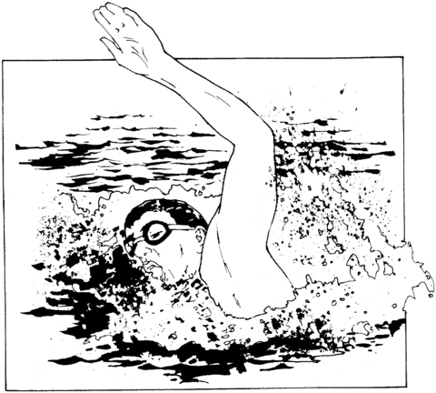Freestyle Swimming Coloring Page