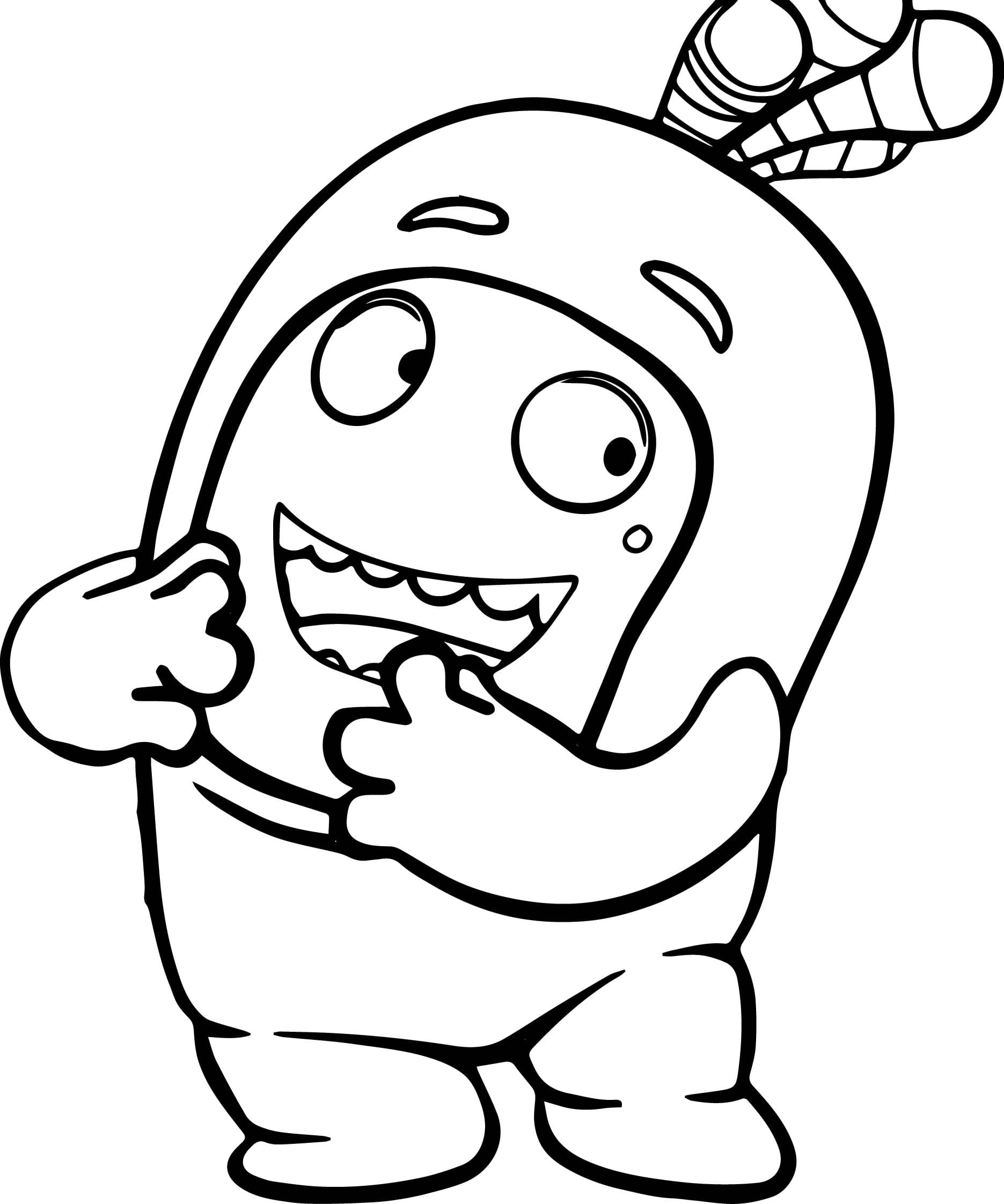 Funny Newt Coloring Page