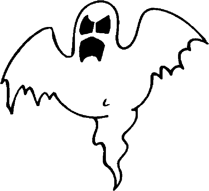 Ghost Printable Cute Coloring Page