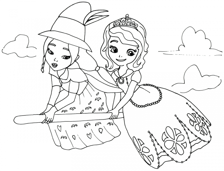 Good Witch Sofia The First Coloring Page
