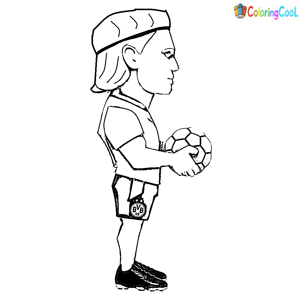 Haaland Sweet Image For Children Coloring Page