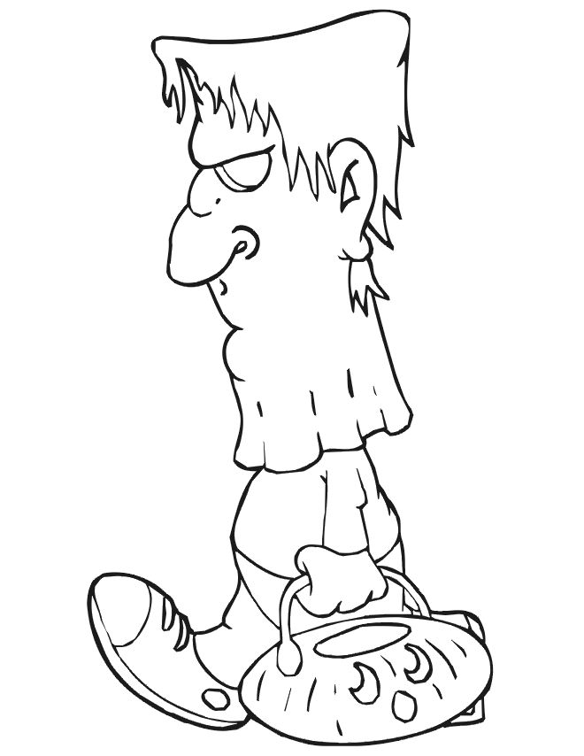 Halloween Costume Cute For Kids Picture Coloring Page