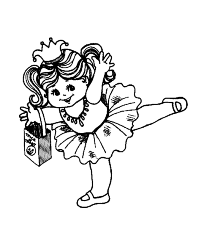 Halloween Costume For Baby Coloring Page