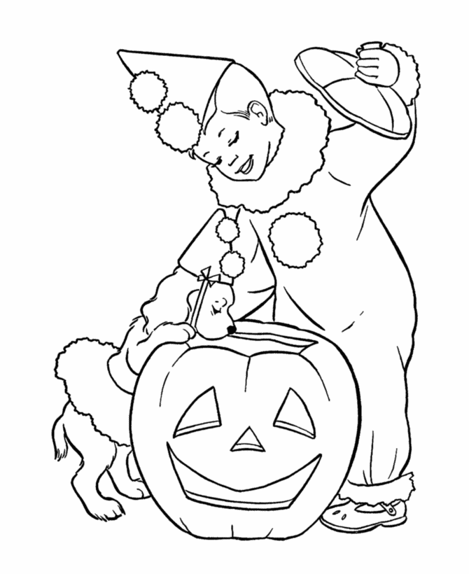 Halloween Costume Great Image Coloring Page