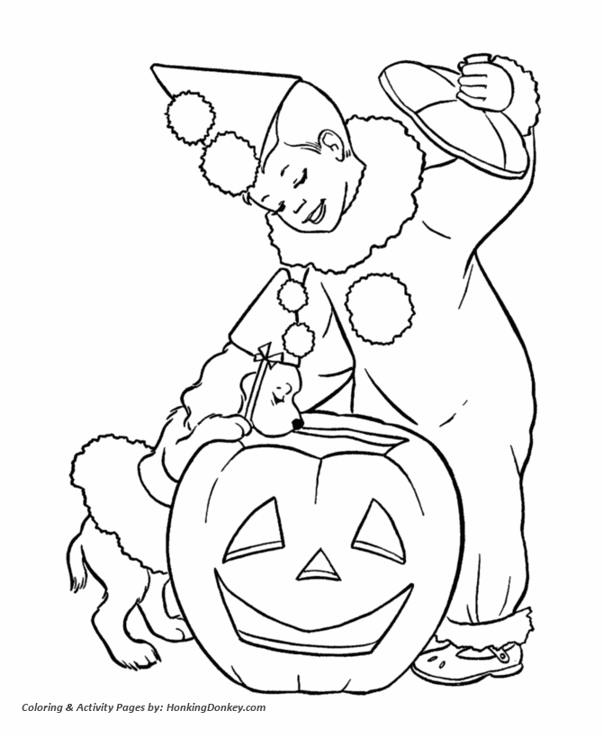 Halloween Costume Picture For Children Coloring Page