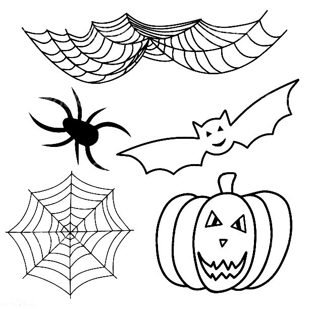 Halloween Cute For Children Coloring Page