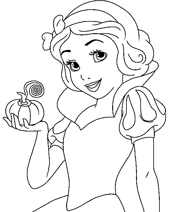 Halloween Disney Lovely Coloring Page