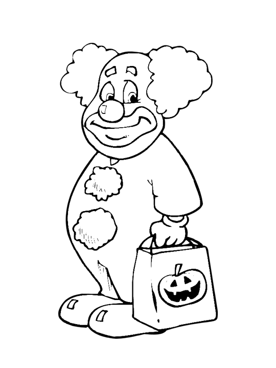 Halloween Picture Kids Picture Coloring Page