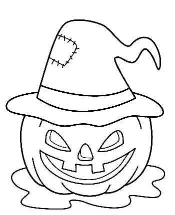 Halloween Picture Coloring Page