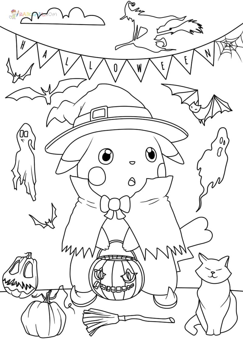 Halloween Pikachu Image For Kids