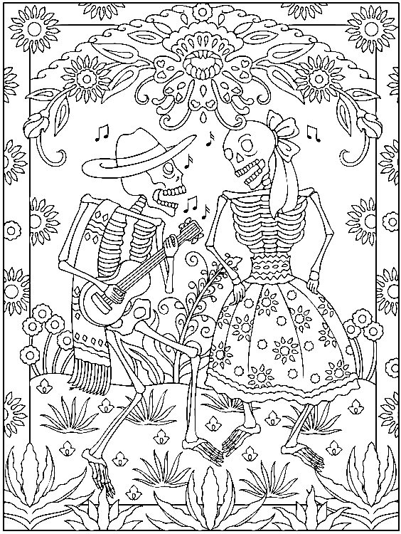 Halloween Printable Lovely Coloring Page