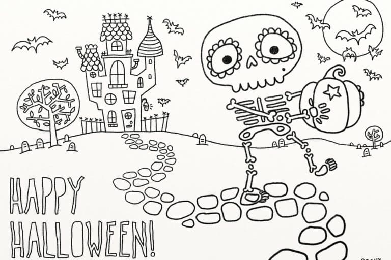 Halloween Skeleton Printable For Kids