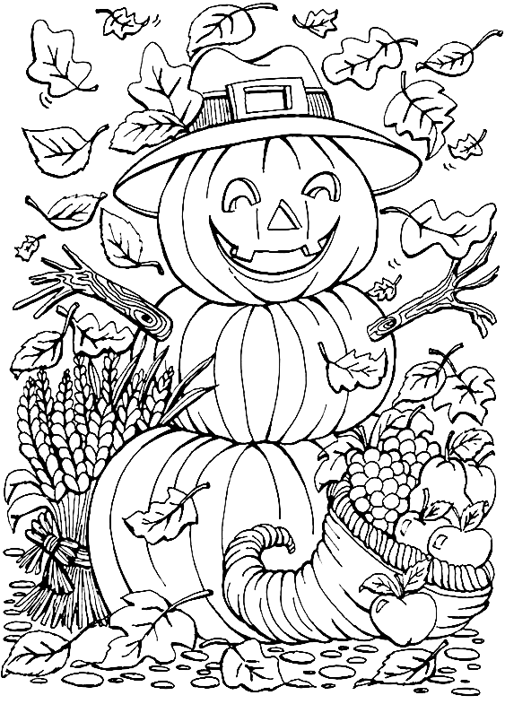 Halloween Sweet Image For Children Coloring Page