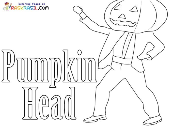 Halloween Pumpkin Head Man