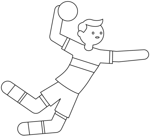 Handball Player For Children