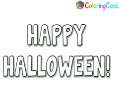Happy Halloween 2022 Coloring Pages