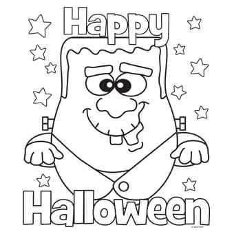 Happy Halloween Free Printable Coloring Page