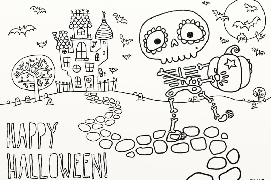 Happy Halloween Skeleton Image